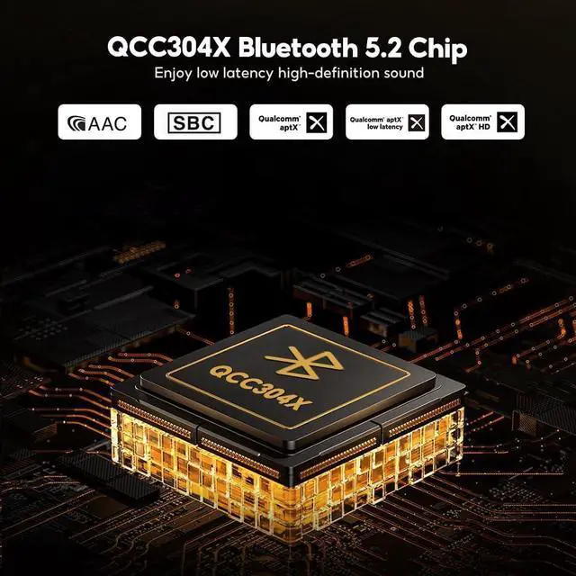 Alt view image 4 of 7 - D03 Bluetooth 5.0 DAC Amplifier 150 Watt x 2 Stereo HiFi 2.1 CH Digital Sound Amplificador 24Bit/192kHz Class D Power Amp USB Coaxial Optical OLED AptX, Support Subwoofer & with Remote