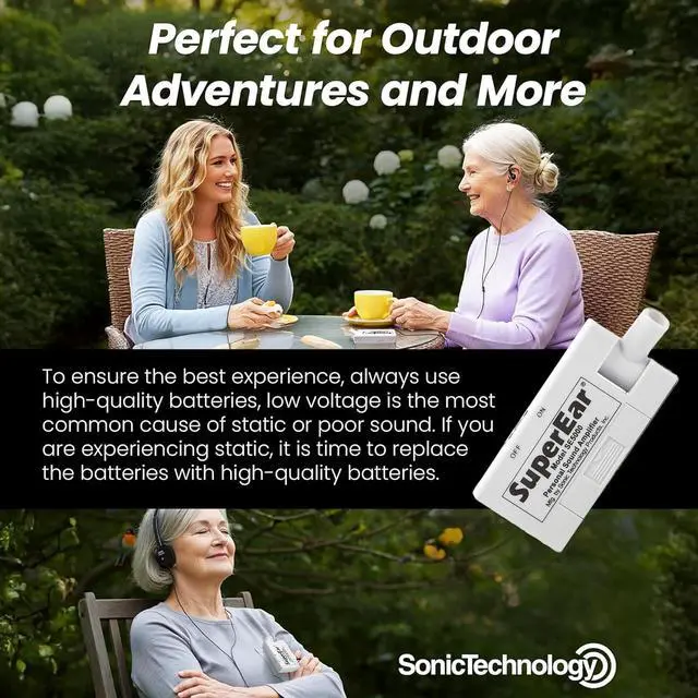 Alt view image 3 of 7 - Model SE5000 (PSAP) for Seniors - Hearing Amplifiers for Seniors, Super Ear Personal Sound Amplifier, Sound Amplifier Listening Device and Audio Accessories in 50dB Ambient Sounds Increase