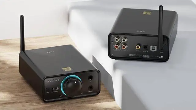Alt view image 2 of 7 - K7BT Balanced HiFi DAC Bluetooth Headphone Amplifier AK4493S*2, XMOS XU208 PCM384kHz DSD256,USB/Optical/Coaxial/RCA Inputs, 6.35mm/4.4mm Output(US Plug)