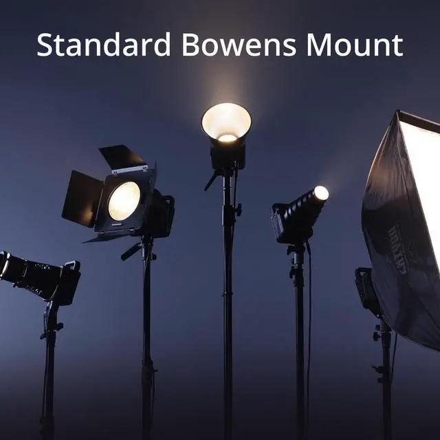 Alt view image 7 of 7 - MOLUS G300 [Official], 300W COB Bi-Color LED Video Light, Bowens Mount, 500W MAX Extreme Mode, App Control, Ultra Quiet, 2700K-6500K, CRI 95+ TLCI 97+ 15500Lux/1M,14 Lighting Effects