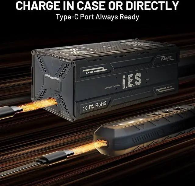 Alt view image 4 of 7 - Electric Screwdriver Set, 181 in 1 Cordless Screwdriver, 3 Torque Settings with 160 Magnetic Precision Bits, Power Screwdriver Repair Tool Kit for Phone Laptop Camera Watch Computer