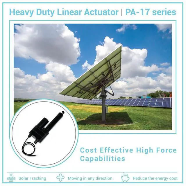 Alt view image 7 of 7 - Progressive Automations 12V High Force Linear Actuator - 12 inches Stroke, 2000 lbs Force, Industrial, Heavy Duty Linear Actuator with IP65 Protection for Agriculture Automotive Industry, PA-17