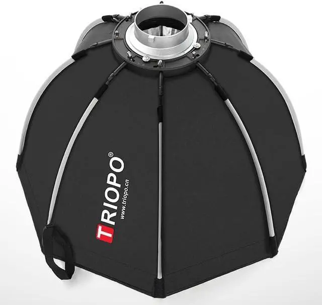 Alt view image 4 of 6 - 47.2inch / 120 cm Portable Octagon Umbrella Softbox, Quick Installation Softbox with Honeycomb Grid for Studio Strobe Outdoor Photography, Bowens Mount Compatible