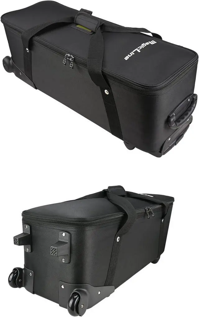 Alt view image 3 of 7 - Studio Trolley Case with Telescopic Handle 32.3x11x11.8 inch/82x28x30 cm, Rolling Camera Case,Carrying Bag with Wheels for Light Stands, Tripods, Strobes and Studio Lights,Telescopes.
