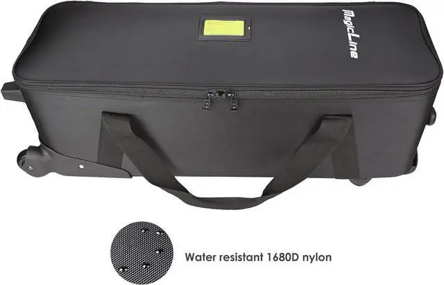 Alt view image 4 of 7 - Studio Trolley Case with Telescopic Handle 32.3x11x11.8 inch/82x28x30 cm, Rolling Camera Case,Carrying Bag with Wheels for Light Stands, Tripods, Strobes and Studio Lights,Telescopes.