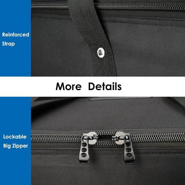 Alt view image 5 of 7 - Studio Trolley Case with Telescopic Handle 32.3x11x11.8 inch/82x28x30 cm, Rolling Camera Case,Carrying Bag with Wheels for Light Stands, Tripods, Strobes and Studio Lights,Telescopes.
