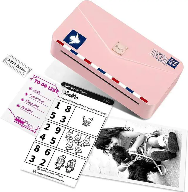Main image of M04AS Thermal Printer- Portable Inkless Wireless Bluetooth Printer, Support 15/53/80/110mm Paper, 300dpi, Great for Notes, Memo, Documents, List, with 1 Roll Transparent Paper