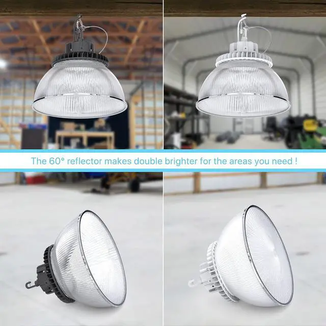 Alt view image 6 of 7 - 60 Degree PC Reflector ONLY for Hero Series LED High Bay Light 4-Pack (Milky Reflector with Cover)