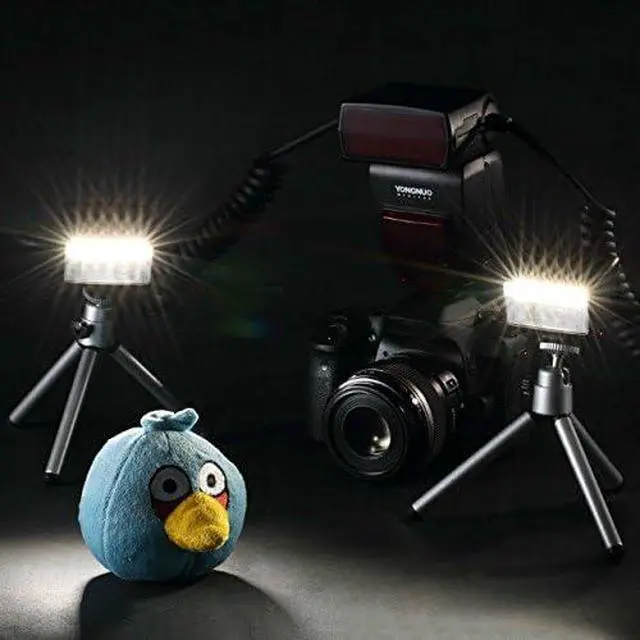 Alt view image 4 of 4 - YN24EX YN-24EX 24EX, TTL Macro Ring Flash LED Macro Flash Speedlite, with 2pcs Flash Head and 4pcs Adapter Rings for Canon