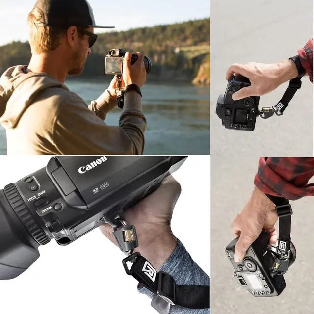 Alt view image 2 of 7 - Camera Wrist Strap with FastenR FR-5 to connect to tripod mount on DSLR, SLR and Mirrorless Cameras