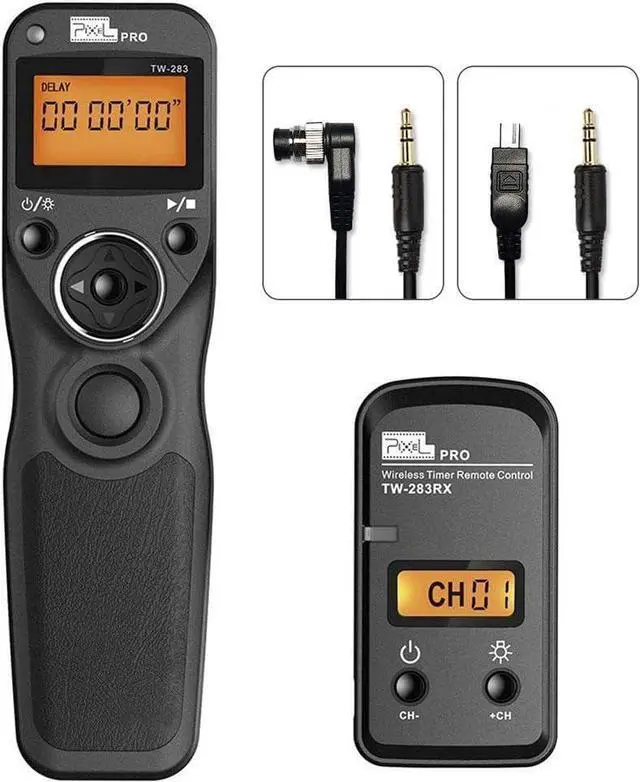 Main image of Remote Shutter Release for Nikon, Wireless Shutter Release Timer Remote Control  TW-283 DC0/DC2 for Nikon Z6 Z7 Z9 D750 D610 D5200 D5300 D7500 D850 D800 D500