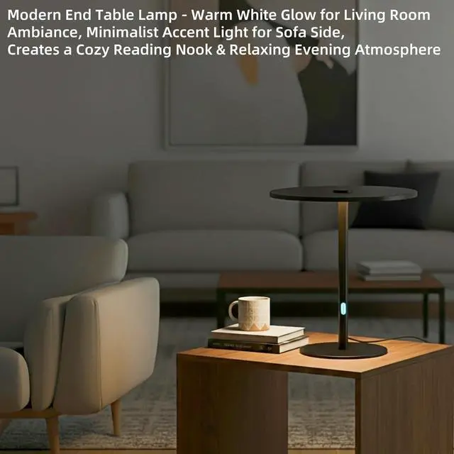 Alt view image 5 of 7 - Ultra-Thin Minimalist LED Desk Lamp - Modern Office & Bedroom Light - 150 LED CRI96+ Dimmable w/Memory - 10W Eye-Caring for Home, Living Room, Study (Black)