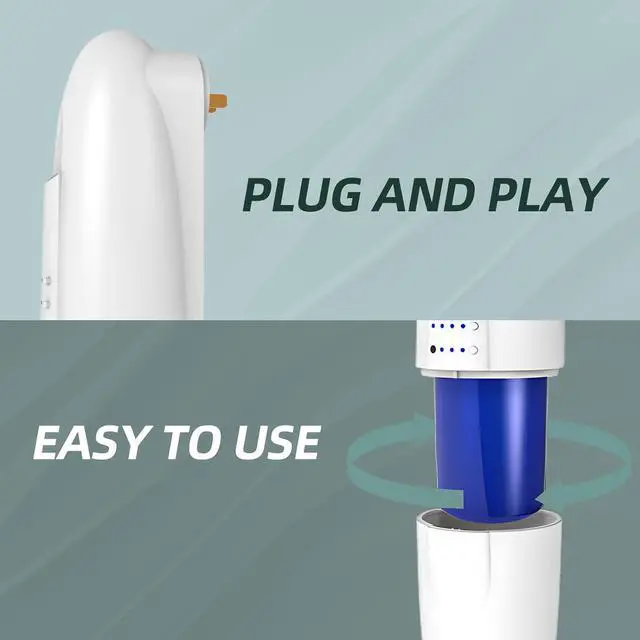 Alt view image 2 of 7 - Plug In Scent Air Machine for Home, Waterless Aroma Diffuser for Essential Oils 100ml/500 Sq.Ft, Portable Fragrance Diffuser with Cold-Air Diffusion Tech for Large Room, Office, Spa (White)