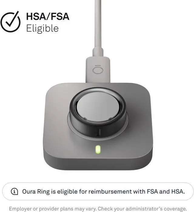 Alt view image 3 of 3 - Ring 4 Charger - Size 9 Charging Dock and USB-C Cable Charges  up to 8 Days