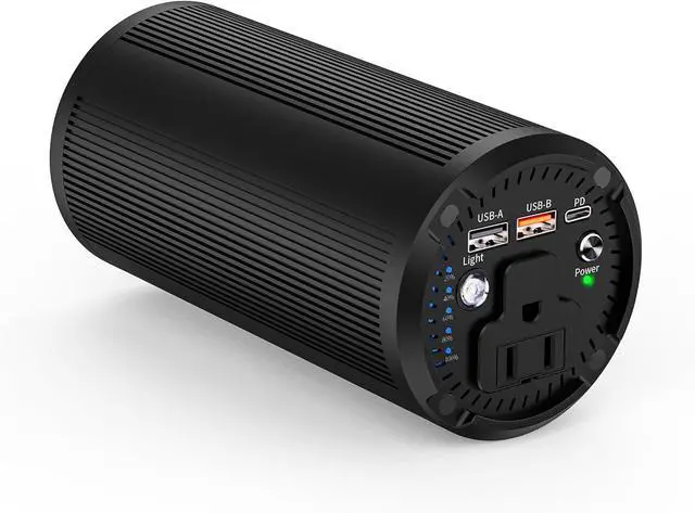 Main image of Tactical Black Portable Power Bank with High Density Aluminum, 100W AC Outlet, 98Wh/27000mAh & 65W PD USB C - Premium Laptop Charger for MacBook Pro, TSA Approved