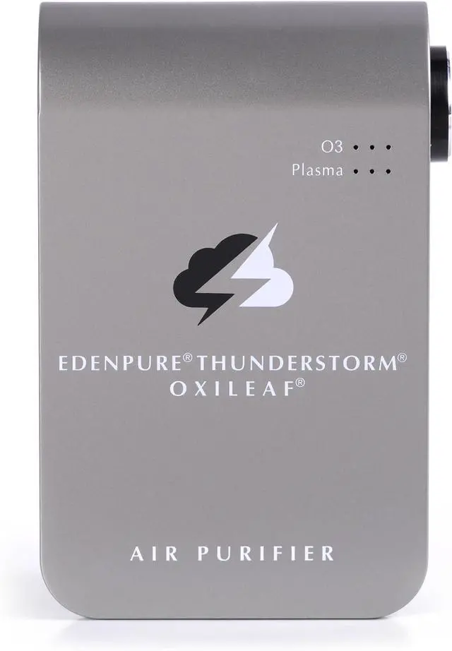 Alt view image 2 of 7 - Thunderstorm III Air Purifier  Small Plug-In Ozone Generator & Ionizer  Eliminates Odors, Pet Smells, Smoke, Mold  Filter-Free Portable Cleaner for Home, Travel, Car, Office Use