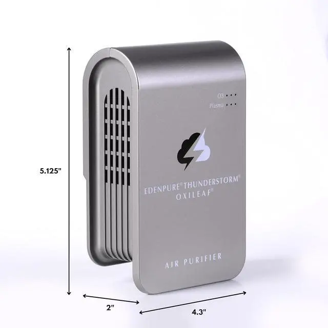 Alt view image 7 of 7 - Thunderstorm III Air Purifier  Small Plug-In Ozone Generator & Ionizer  Eliminates Odors, Pet Smells, Smoke, Mold  Filter-Free Portable Cleaner for Home, Travel, Car, Office Use