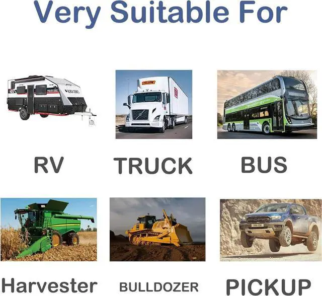 Alt view image 6 of 7 - Backup Camera Monitor Kit,7" HD 1080P Monitor,IP69 Waterproof Rearview Reversing Rear View Camera for Truck Trailer Semi-Trailer Box Truck RV Pickup Truck,Easy Installation (Dual Cam)