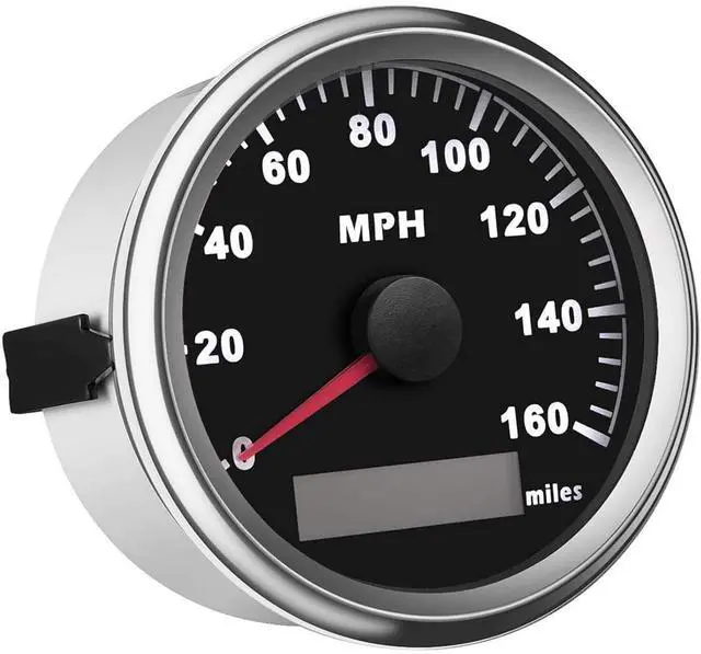 Main image of Universal GPS Speedometer Boat Gauge with Odometer 85mm 160MPH, ATV Motorcycle Marine GPS Speedometer