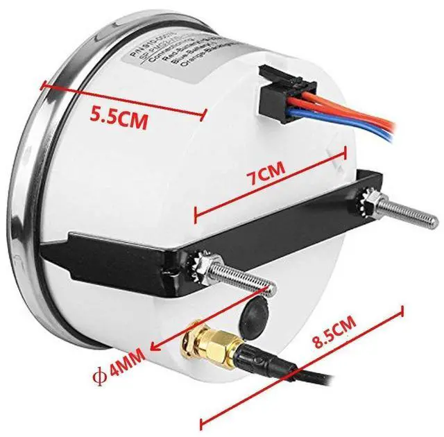 Alt view image 3 of 7 - Universal GPS Speedometer Boat Gauge with Odometer 85mm 160MPH, ATV Motorcycle Marine GPS Speedometer