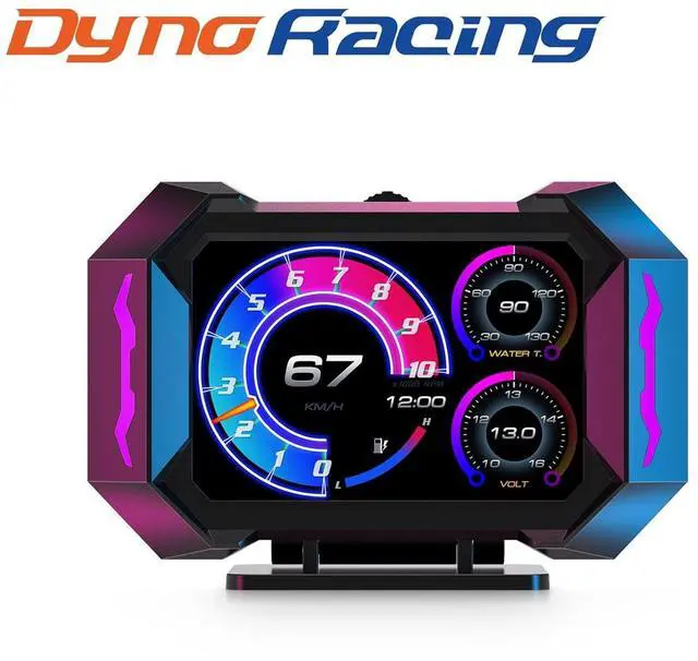 Alt view image 2 of 7 - OBD2 Gauge Car HUD Head Up Display Multifunction Digital,Car Speedometer Tachometer Water Temperature Oil Temperature Volt Inclinometer Boost Gauge RPM Meter fit for Most Vehicles After 2008