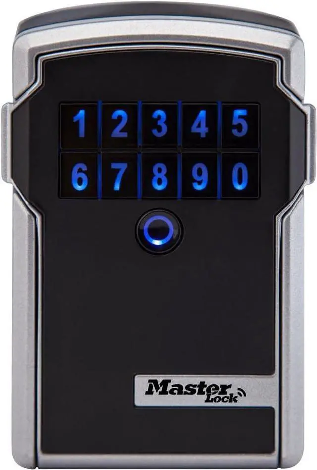 Main image of Digital Lock Box for Keys with Code, Electronic Wall Mount Key Safe with Bluetooth Connection to iOS/Android App and Sharable Keypad Codes, 3-1/4 Inches Wide, 5441EC