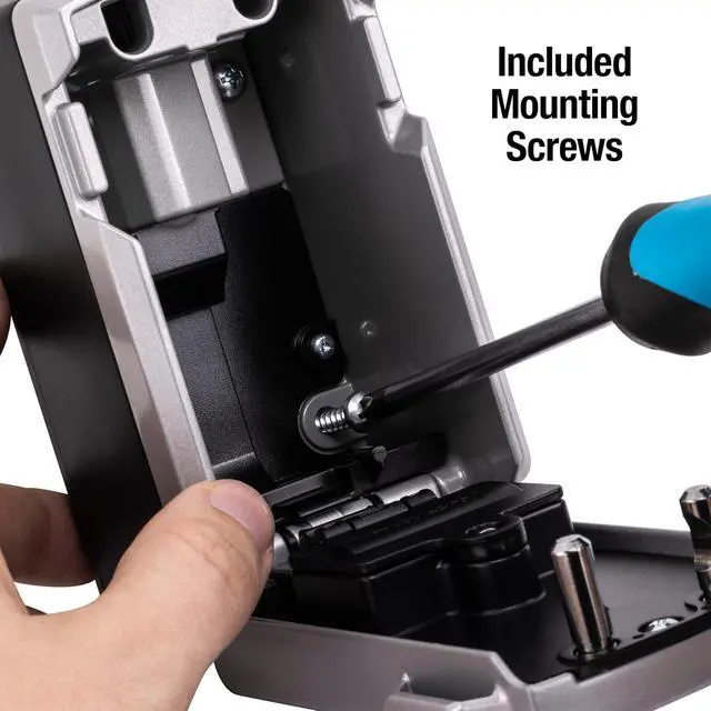 Alt view image 5 of 7 - Digital Lock Box for Keys with Code, Electronic Wall Mount Key Safe with Bluetooth Connection to iOS/Android App and Sharable Keypad Codes, 3-1/4 Inches Wide, 5441EC