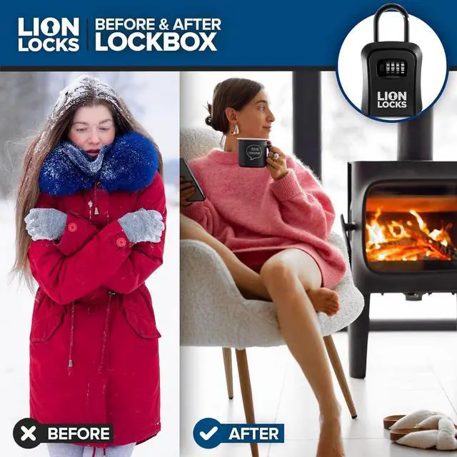 Alt view image 7 of 7 - Lock Box for Keys, 6 Pack Black - Secure Key Safe Solution with Combination Lock for Homes, Real Estate, Businesses, Gyms, Schools