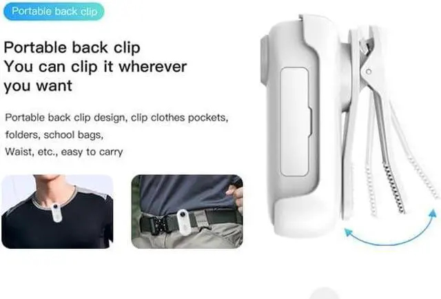 Alt view image 6 of 7 - H8 64GB 4K Thumb Action Camera, Mini Body Cameras, Wearable Pocket Vlogging Camera, Multiple Accessory Mount Anywhere Small Portable Hands-Free Helmet Cam for Work, Cycling, Travel, Pet Walking(White