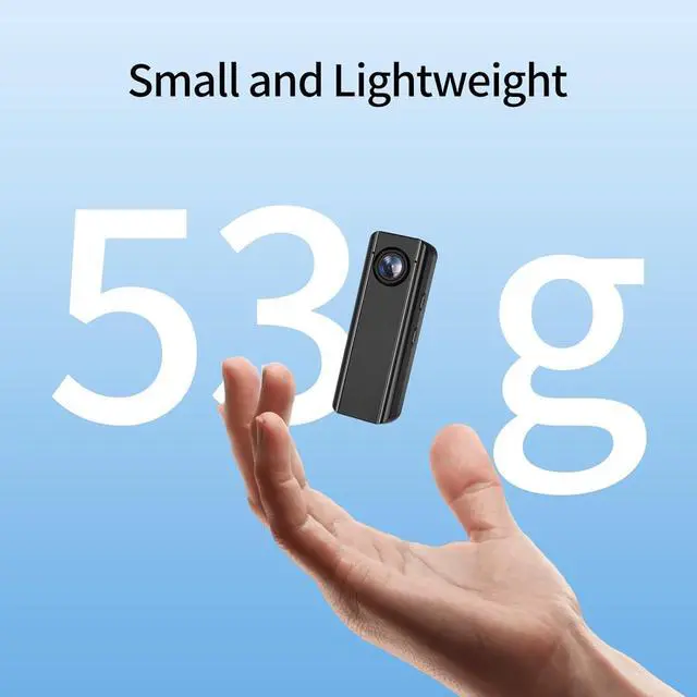 Alt view image 5 of 7 - Mini Body Camera 64GB, 4K 30FPS Action POV Camcorder, Wearable Body Worn Cam with Audio and Video Recording, Hands Free Sports Camera with Magnetic Back Clip for Traveling Vlogging Cycling