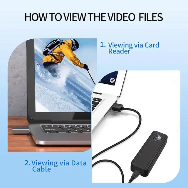 Alt view image 7 of 7 - Mini Body Camera 64GB, 4K 30FPS Action POV Camcorder, Wearable Body Worn Cam with Audio and Video Recording, Hands Free Sports Camera with Magnetic Back Clip for Traveling Vlogging Cycling