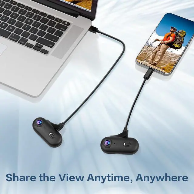 Alt view image 6 of 7 - 4K Thumb Action Camera, Sports & Action Video Cameras Portable for Cycling, Motorcycle (with 64G-Card, Black)