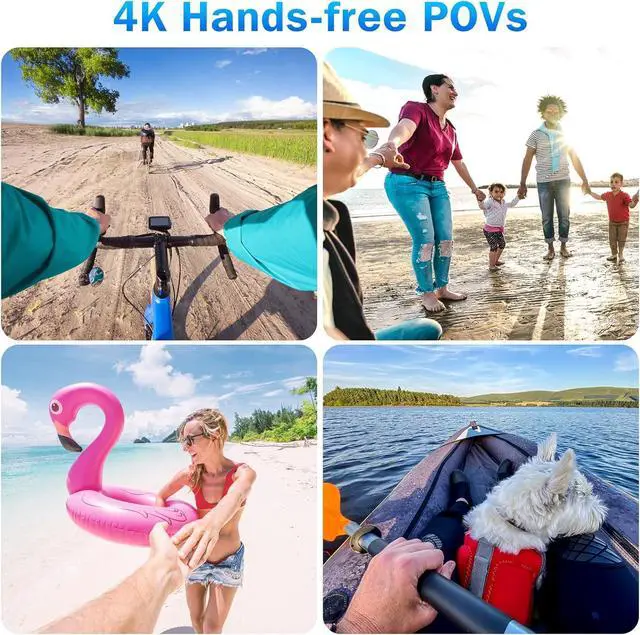 Alt view image 5 of 7 - i3 4K Thumb Action Camera, Tiny Size, Mount Anywhere, Small Body Camera with Spring Clip, Portable Vlogging, Hands-Free POV Recording, Helmet Cam for Cycling, Motorcycle (64G-Card, Black)