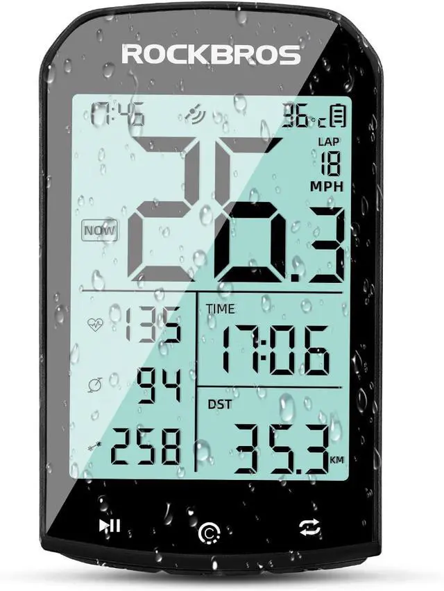 Main image of Bike Computer Wireless Cycling Computers ANT+ Bluetooth Bicycle Computer Mini Speedometer Odometer Waterproof 2.9inch LCD Screen GPS/BDS/Galileo Position System