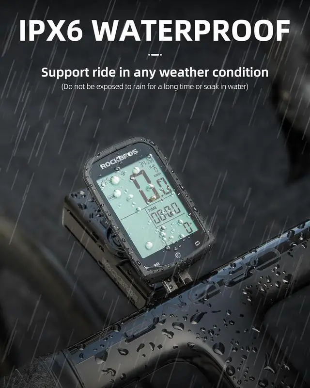 Alt view image 7 of 7 - Bike Computer Wireless Cycling Computers ANT+ Bluetooth Bicycle Computer Mini Speedometer Odometer Waterproof 2.9inch LCD Screen GPS/BDS/Galileo Position System