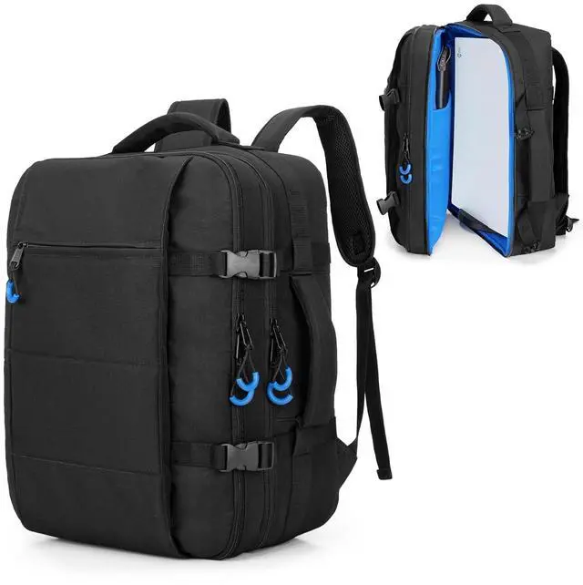Main image of Travel Backpack Compatible with PS5/PS5 Slim/PS5 Pro Console, Protective Carrying Case Bag for Controllers, 15.6 Laptop, Game Discs (Patent Design)