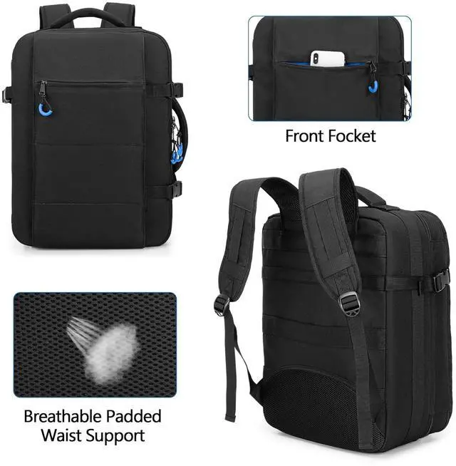 Alt view image 5 of 7 - Travel Backpack Compatible with PS5/PS5 Slim/PS5 Pro Console, Protective Carrying Case Bag for Controllers, 15.6 Laptop, Game Discs (Patent Design)