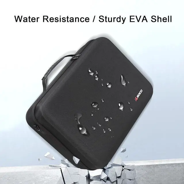 Alt view image 5 of 7 - Hard Case for  5 Pro,Travel Protective Case for PS5 Pro Console,Controller x2,Charger x1,Portable Screen x1,Game Discs and other Accessories