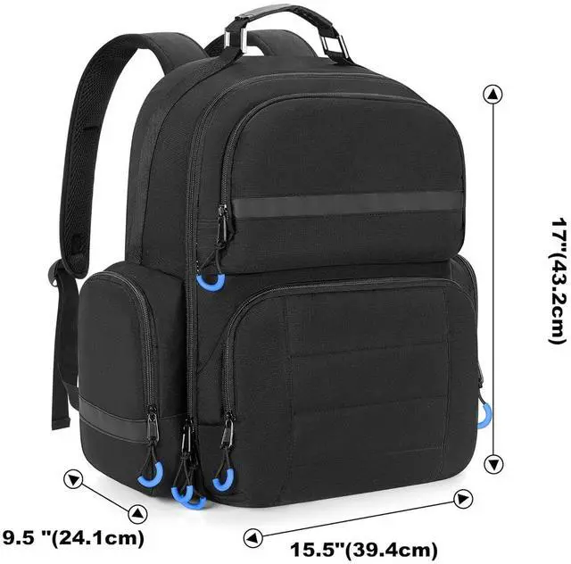 Alt view image 7 of 7 - Console Backpack Compatible with  5/PS5 Slim/PS5 Pro, Travel Carrying Case Bag with Protective Liner, Fits 15.6 Laptop, Controllers and Most Gaming Accessories (Patent Design)