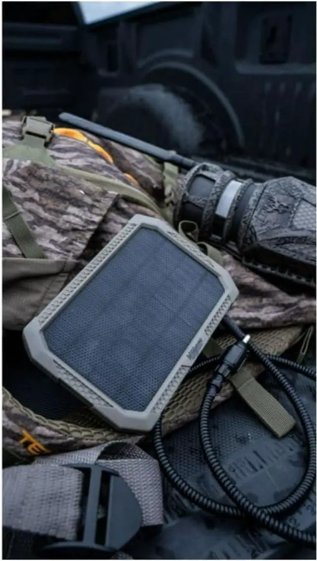 Alt view image 5 of 7 - Durable Sol-Pak Solar Battery Pack, 12V Solar Power Panel, Rechargeable Battery & 3ft Insulated Cable, Compatible with All Wireless/Cellular Trail Cameras - 3000 mAh