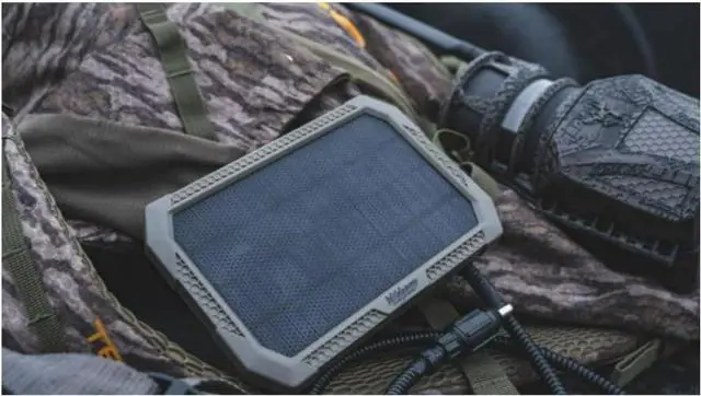 Alt view image 6 of 7 - Durable Sol-Pak Solar Battery Pack, 12V Solar Power Panel, Rechargeable Battery & 3ft Insulated Cable, Compatible with All Wireless/Cellular Trail Cameras - 3000 mAh