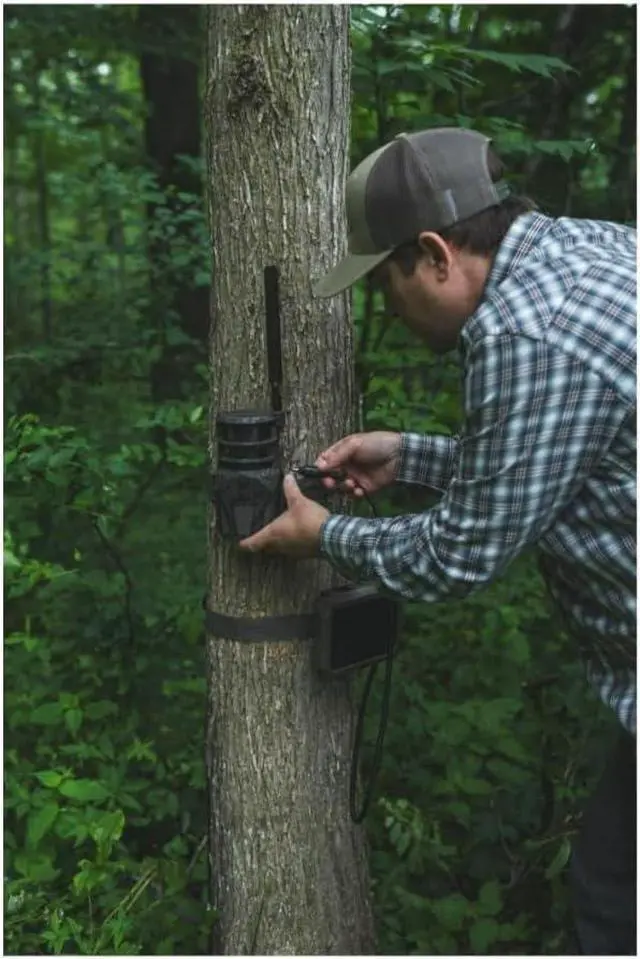 Alt view image 7 of 7 - Durable Sol-Pak Solar Battery Pack, 12V Solar Power Panel, Rechargeable Battery & 3ft Insulated Cable, Compatible with All Wireless/Cellular Trail Cameras - 3000 mAh