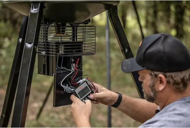 Alt view image 7 of 7 - Trophy Hunter 6V Digital Feeder Kit , Weather-Resistant Durable Easy-to-Use Digital Power Control Unit for Hunting Game Feeder