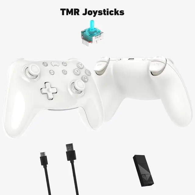 Main image of CRUSH Switch Controller with TMR Joysticks, Gaming Controller Compatible with Switch 2/PC/Steam/iOS/Android, Hall Effect Trigger, 6-axis Gryo, 1000Hz Polling Rate, RGB