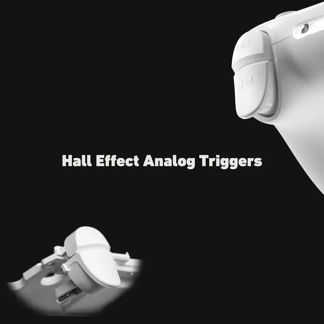 Alt view image 5 of 7 - CRUSH Switch Controller with TMR Joysticks, Gaming Controller Compatible with Switch 2/PC/Steam/iOS/Android, Hall Effect Trigger, 6-axis Gryo, 1000Hz Polling Rate, RGB