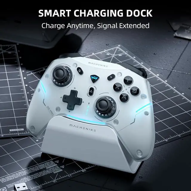Alt view image 5 of 7 - G5PRO Max SE 1000HZ Wireless Gaming Controller for NS/PC/iOS/Android with Charging Dock,PC Controller Hall Effect Joystick?Triggers/Gyroscope,RGB Backlight [video game]