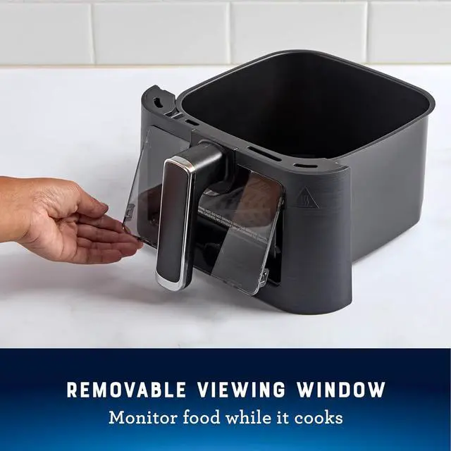 Alt view image 3 of 6 - Compact Air Fryer, 4-Quart Digital Airfryer with Window, Easy-to-Use Countertop Air Fryer