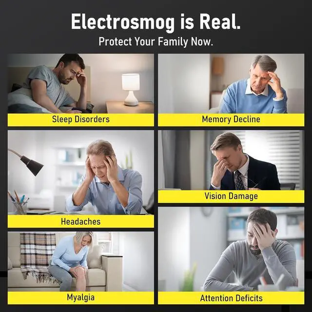 Alt view image 6 of 7 - 3-in-1 EMF Detector, Electromagnetic Radiation Meter for EF MF RF Electric Magnetic Radio Field, Clip-On Portable Rechargeable Battery Operated Reader for Microwave Home Office, BH-W01