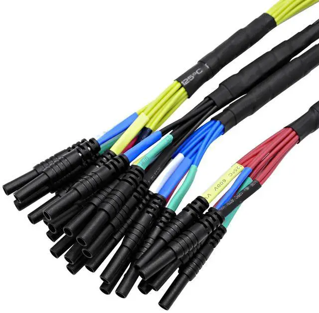 Alt view image 3 of 7 - HT306 4 Connectors Sizes Universal Breakout Leads, 6 Channel Test Lead Set for Automotive Oscilloscope Diagnostic, 0.6 mm, 1.5 mm, 2.3 mm and 2.8 mm