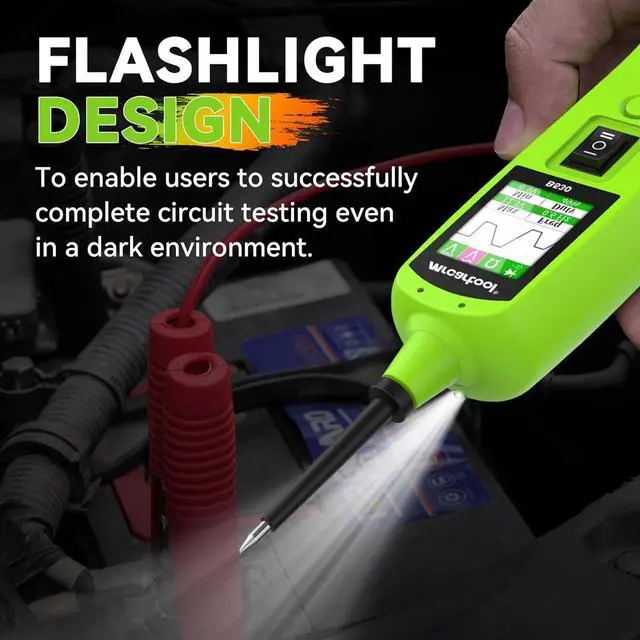 Alt view image 3 of 7 - B530 Automotive Power Circuit Probe Tester 12V/24V Electrical Short Circuit Finder with 33ft Extension Cable for Car Truck Motorcycle Vehicle Electrical Systems